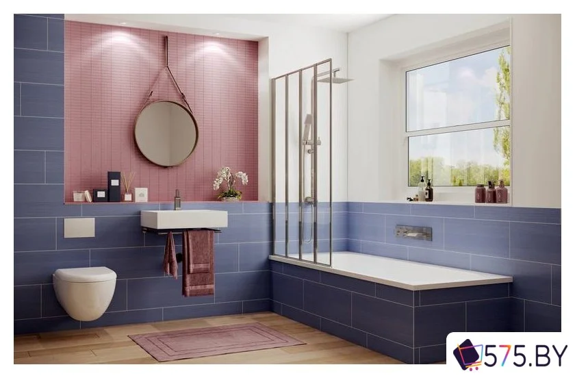 Стеклянная шторка для ванны Ambassador Bath Screens 16041110L 90 в магазине 575.by