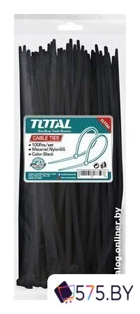 Стяжка для кабеля Total THTCTB45076 (100 шт)