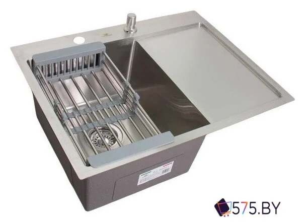 Кухонная мойка Wisent WS-36550-L/GER013 (с сифоном, дозатором и коландером) в магазине 575.by