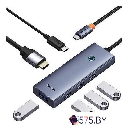 USB-хаб Baseus UltraJoy Series 6-Port Hub B00052807813-01 в магазине 575.by