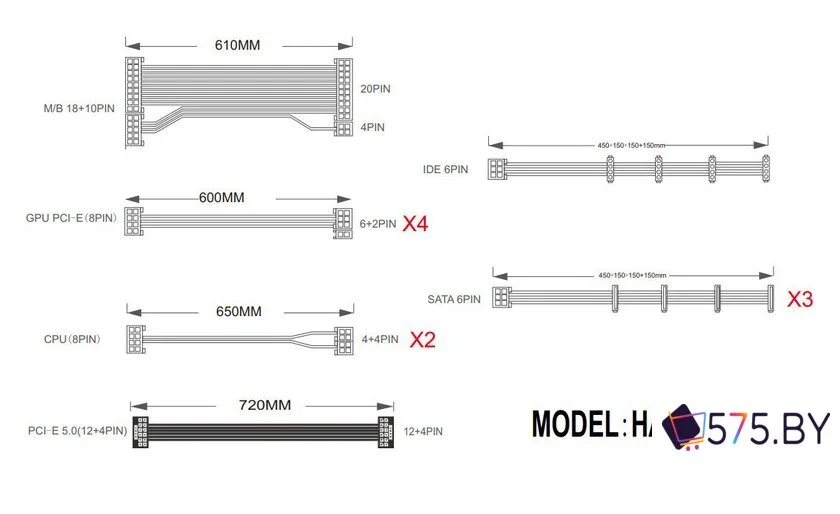 Блок питания 1stPlayer NGDP Platinum 1000W HA-1000BA3-BK в магазине 575.by