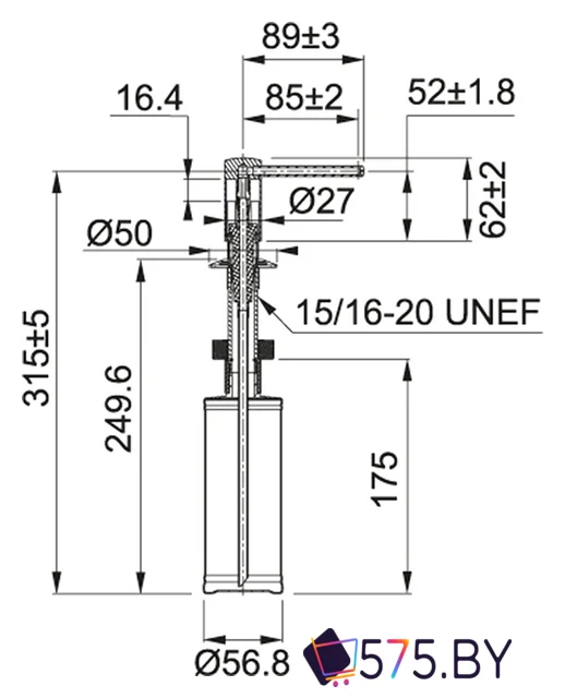 Дозатор для моющего средства Franke Comfort 119.0578.748 (белый) в магазине 575.by