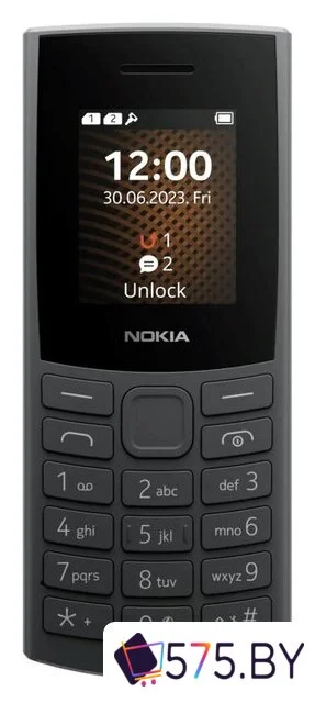Кнопочный телефон Nokia 106 (2023) Dual SIM TA-1564 (угольный)