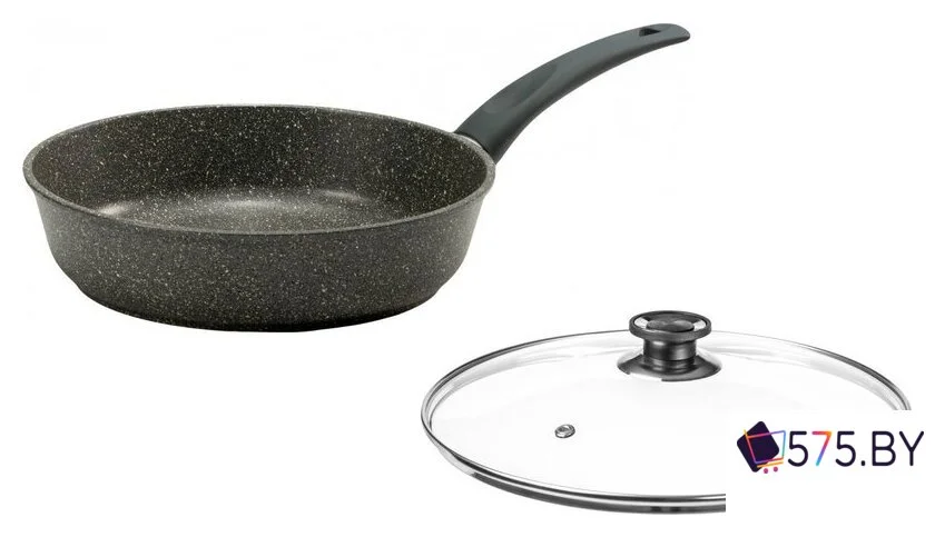 Сковорода Victoria Мрамор АЛА240 (MR0024GR) (с крышкой) в магазине 575.by