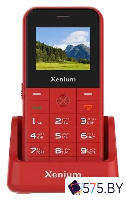Кнопочный телефон Xenium X718 (красный)