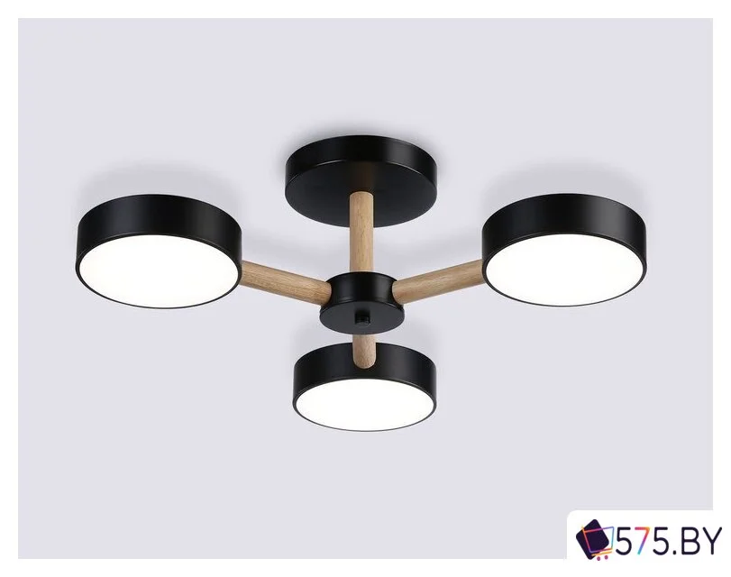 Припотолочная люстра Ambrella light FL4823/3 BK в магазине 575.by
