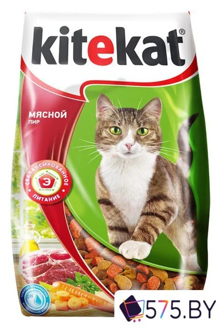 Сухой корм для кошек Kitekat Мясной пир 15 кг в магазине 575.by