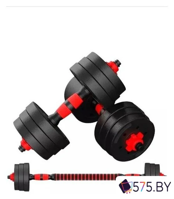 Набор гантелей с соединительным грифом  Motiways с грифом 19кг в магазине 575.by