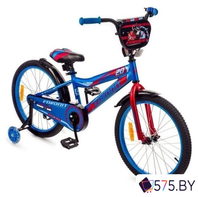 Детский велосипед Favorit Biker 20 BIK-20BR (синий/красный) в магазине 575.by