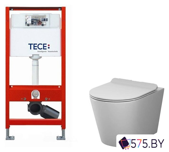 Унитаз подвесной AM.PM Sunny Flashclean C85C1701SC + TECE Profil 9300302 в магазине 575.by