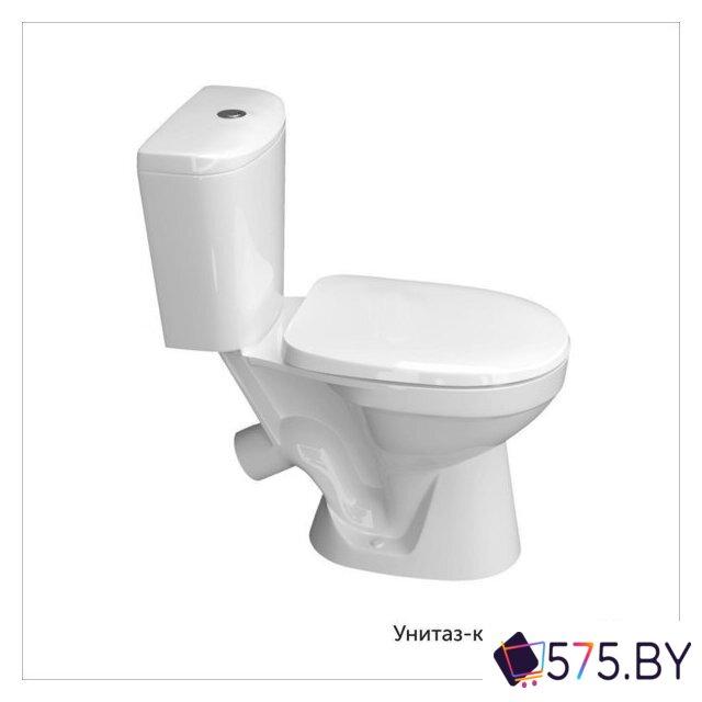 Унитаз напольный Керамин Лаго Инкоэр (белый, с жестким сиденьем) в магазине 575.by