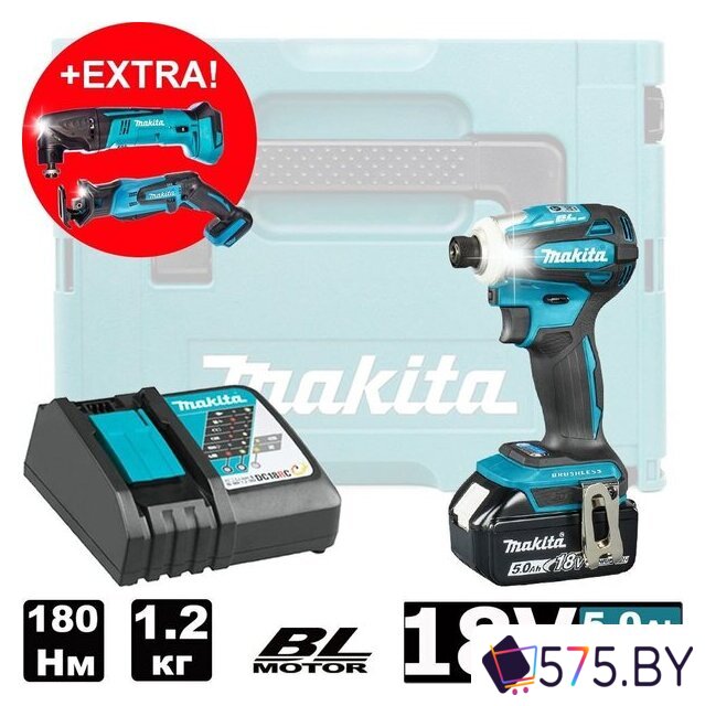 Винтоверт Makita DTD172RT1J (с 1-м АКБ, кейс) в магазине 575.by
