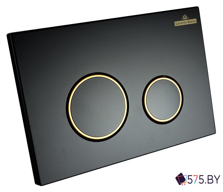 Панель смыва Lavinia Boho Relfix 38050803 (матовый черный/золотой глянец) в магазине 575.by
