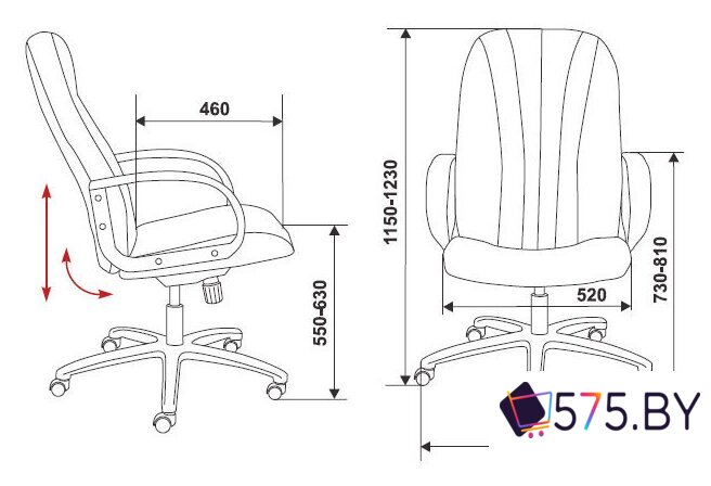 Офисное кресло Бюрократ T-898AXSN-B в магазине 575.by