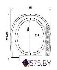 Сиденье для унитаза Milardo 020PP00M31 в магазине 575.by