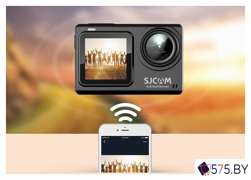 Экшен-камера SJCAM SJ8 Dual Screen (черный) в магазине 575.by