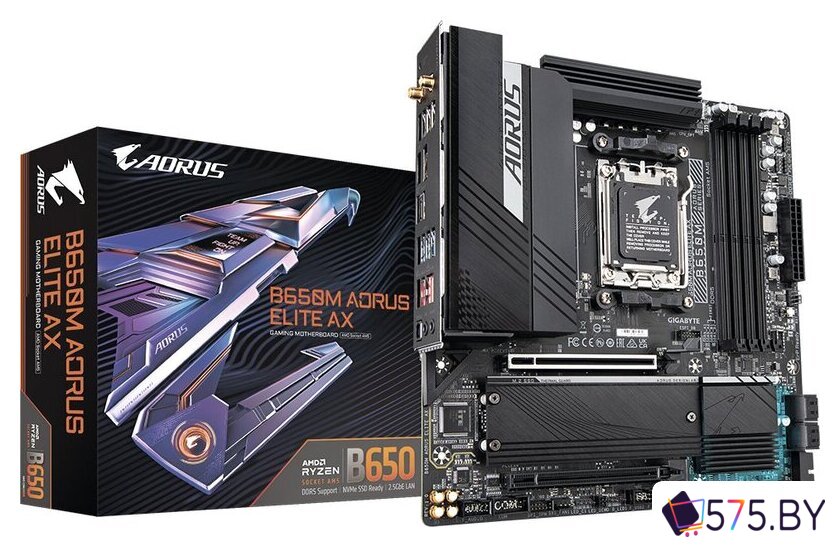 Материнская плата Gigabyte B650M Aorus Elite AX (rev. 1.0) в магазине 575.by