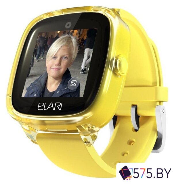 Детские умные часы Elari KidPhone Fresh 4G (желтый) в магазине 575.by