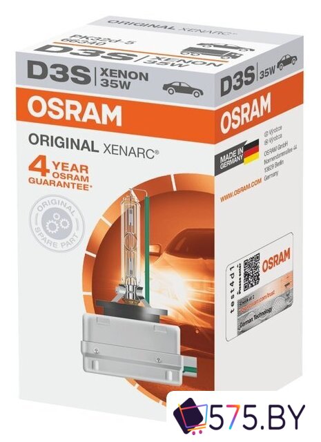 Ксеноновая лампа Osram D3S 66340 1шт в магазине 575.by