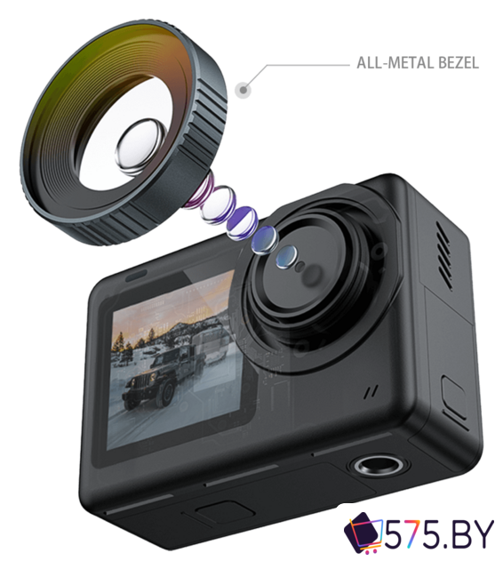 Экшен-камера SJCAM SJ10 Pro Dual Screen (черный) в магазине 575.by