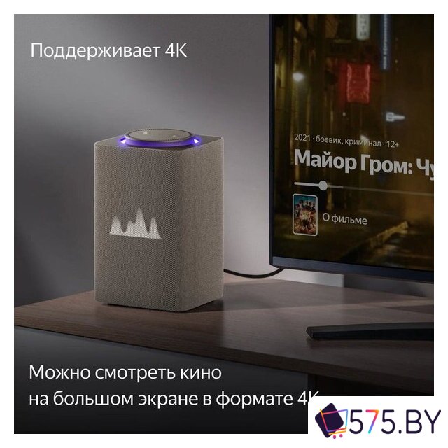 Умная колонка Яндекс Станция Макс (с хабом умного дома Zigbee, бежевый) в магазине 575.by