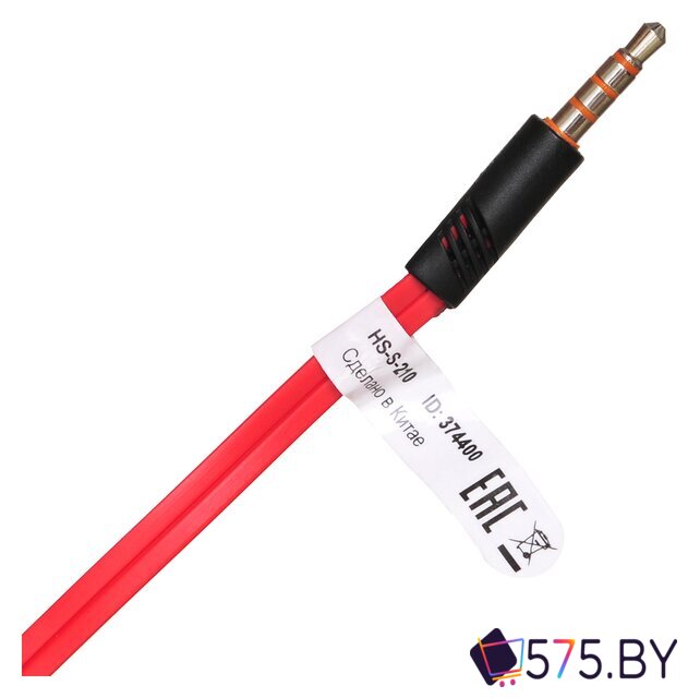 Наушники Оклик HS-S-210 (красный) в магазине 575.by