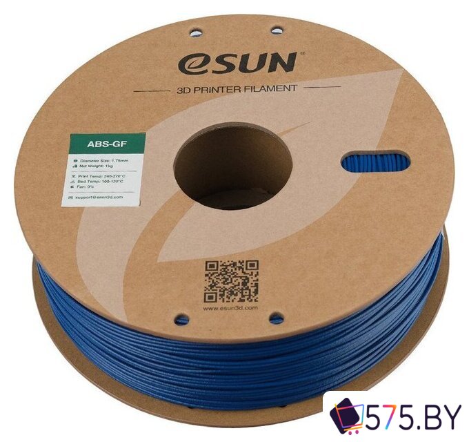 Пластик eSUN ABS-GF ABS-GF175U1TZ1 (1.75мм, 1кг, синий) в магазине 575.by