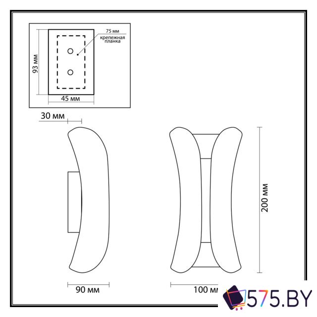 Фасадный светильник Odeon Light Krista 3886/6BG в магазине 575.by