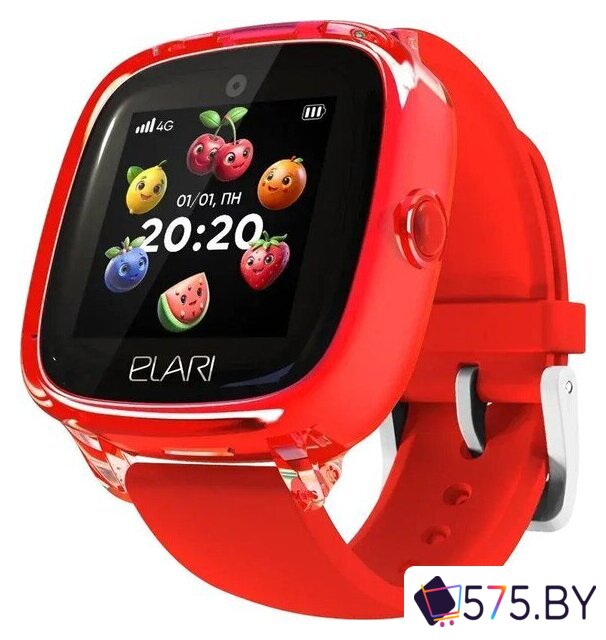 Детские умные часы Elari KidPhone Fresh 4G (красный) в магазине 575.by