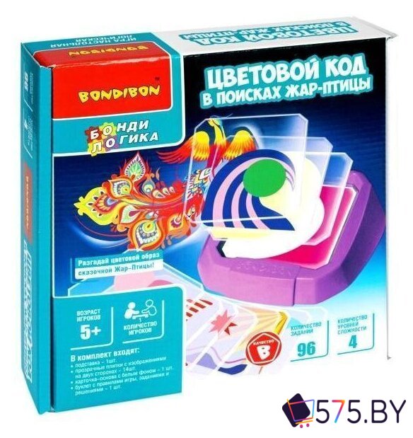 Мозаика/пазл Bondibon Цветовой код. В поисках жар-птицы ВВ5084 в магазине 575.by