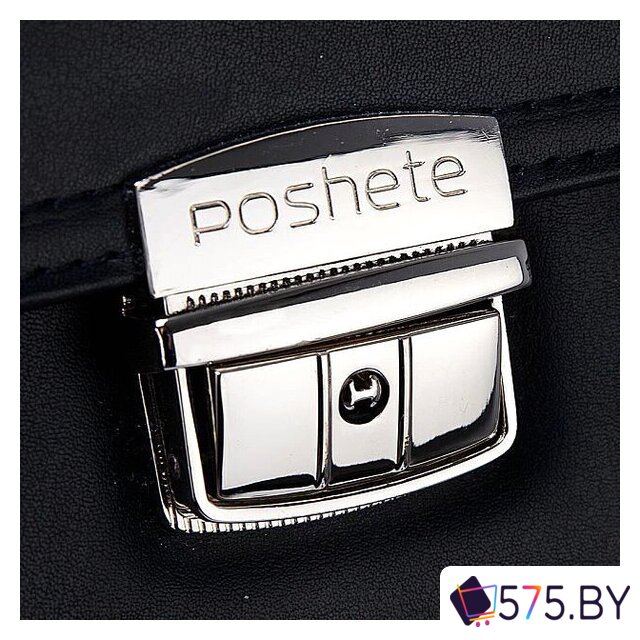 Мужская сумка Poshete 250-9623-BLK (черный) в магазине 575.by