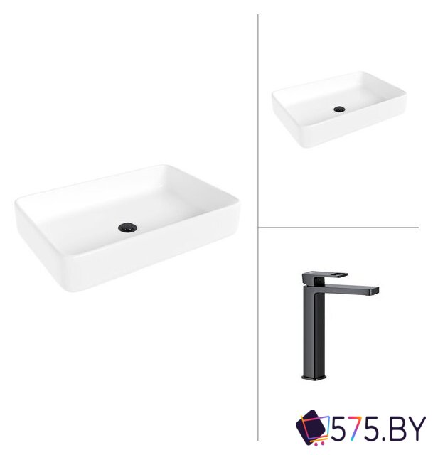 Умывальник Lauter 21842 + Cascade 21СК0655BS в магазине 575.by