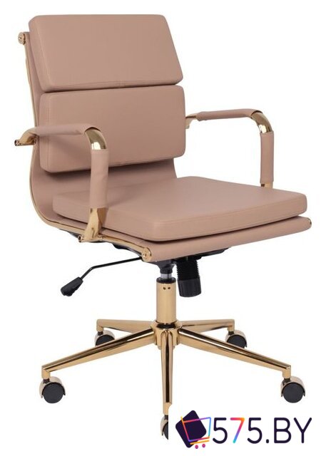 Офисное кресло AksHome Indigo LB (кофейный/золотой) в магазине 575.by