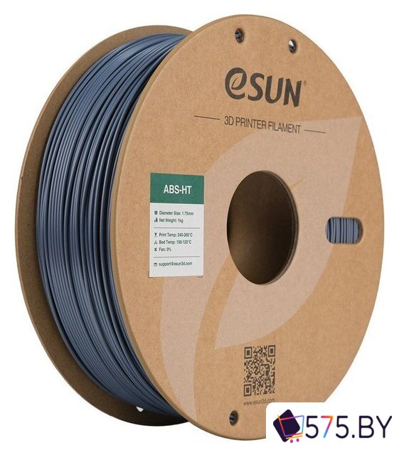 Пластик eSUN ABS-HT ABS-HT175H1TZ1 (1.75мм, 1кг, серый) в магазине 575.by