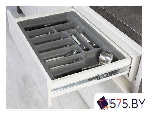 Лоток для столовых приборов Starax S-2288-G (серый) в магазине 575.by