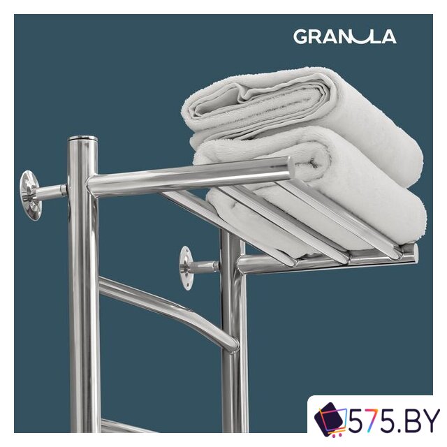 Полотенцесушитель Granula Евро 50x80 с полкой (боковое подключение, левое) в магазине 575.by