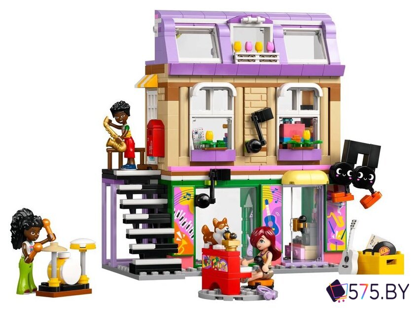Конструктор LEGO Friends Музыкальный магазин и квартира 42653 в магазине 575.by