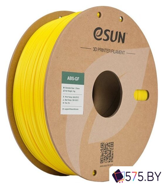 Пластик eSUN ABS-GF ABS-GF175Y1TZ1 (1.75мм, 1кг, желтый) в магазине 575.by