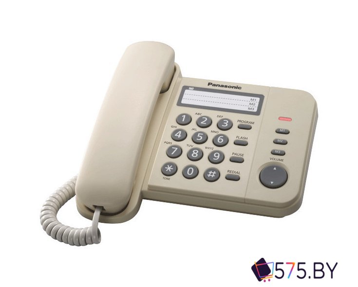 Проводной телефон Panasonic KX-TS2352RUB (черный) в магазине 575.by
