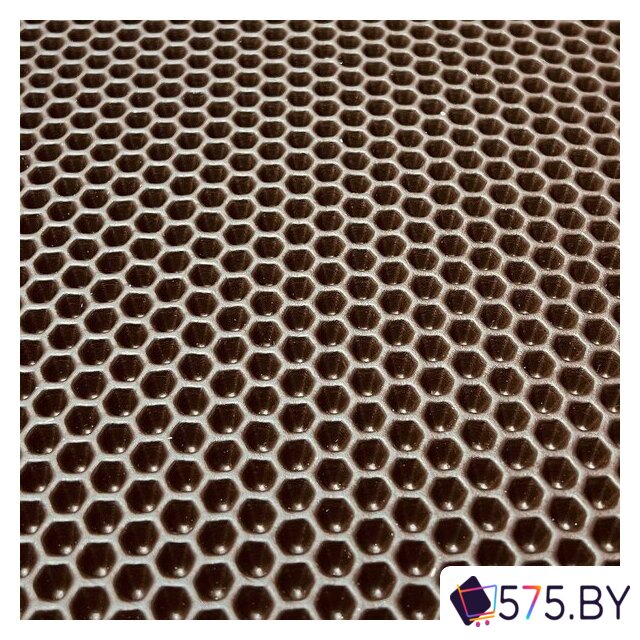 Эва лист для автоковрика Eco Cover Шестиугольник 255x140см (коричневый) в магазине 575.by