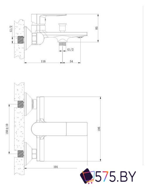 Смеситель Lauter Reef 21CK6678C в магазине 575.by