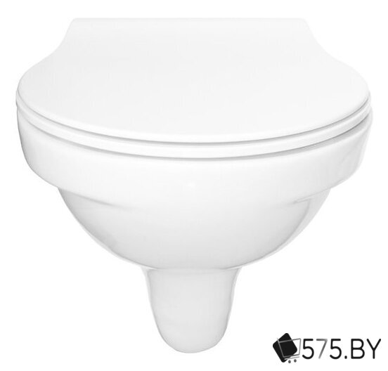Унитаз подвесной Керамин Санти R (сиденье дюропласт с микролифтом Арктик Slim ЖС) в магазине 575.by