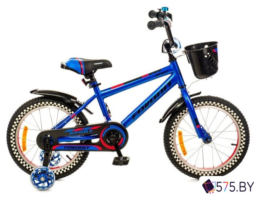 Детский велосипед Favorit Sport 16 SPT-Y16BL (синий) в магазине 575.by