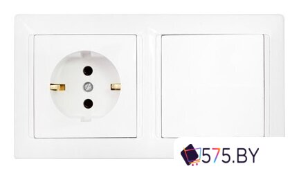 Розетка Bylectrica Стиль В-РЦ-691 (белый) в магазине 575.by