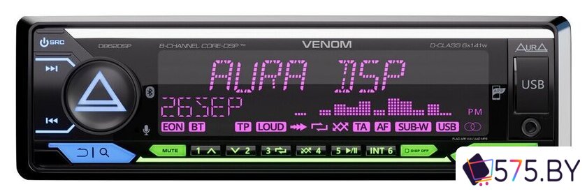 USB-магнитола Aura VENOM-D862DSP в магазине 575.by