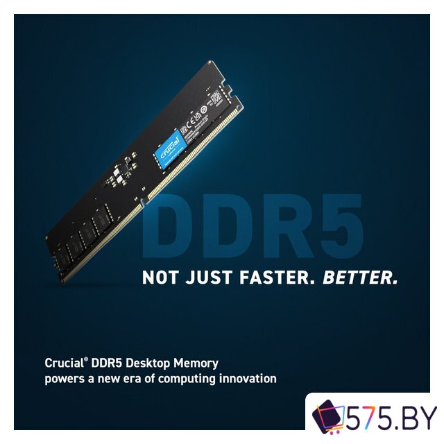 Оперативная память Crucial 16ГБ DDR5 4800 МГц CB16GU4800 в магазине 575.by