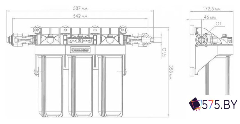 Корпус Джилекс 1 М Т3 9096 в магазине 575.by