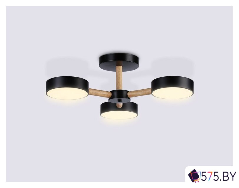 Припотолочная люстра Ambrella light FL4823/3 BK в магазине 575.by
