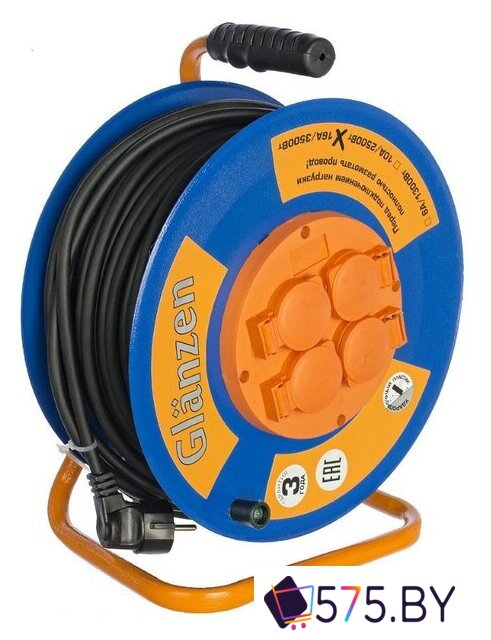 Удлинитель на катушке Glanzen EB-20-019 в магазине 575.by