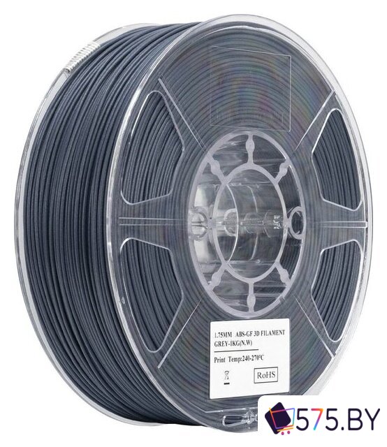 Пластик eSUN ABS-GF ABS-GF175H1TZ1 (1.75мм, 1кг, серый) в магазине 575.by